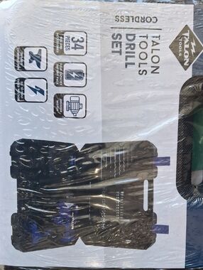 Cordless Drill Set - Black and Purple